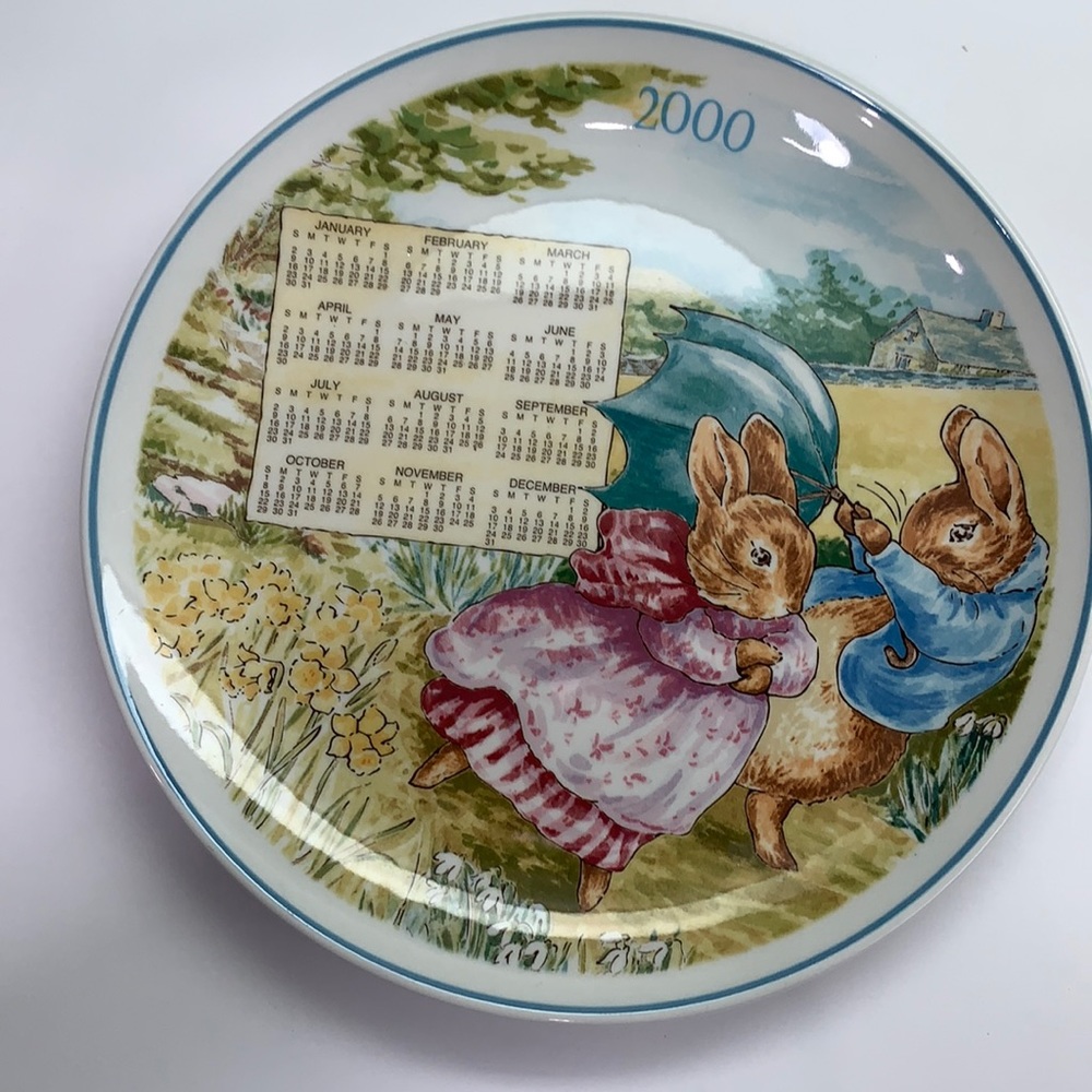Peter Rabbit 2000 Calendar Wedgewood Plate